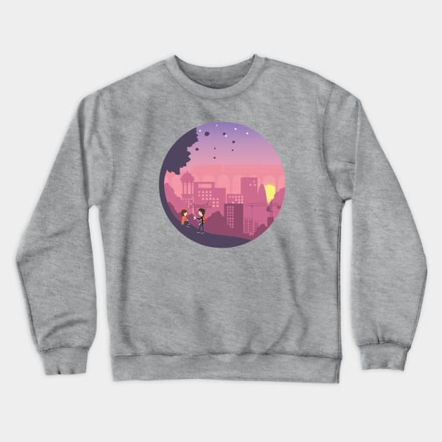 I love sunset Crewneck Sweatshirt by naandraining